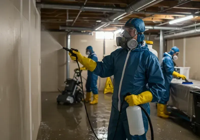 Basement Sanitization and Antimicrobial Treatment process in Beach Haven West, NJ